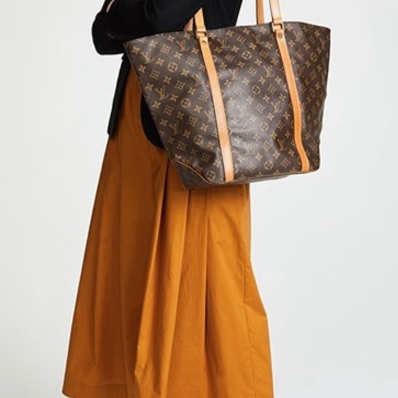 Louis Vuitton Monogram Sac Shopping Tote Bag MM - Picture 6 of 16